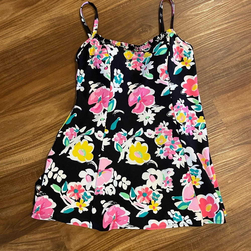 Gabor Black and Pink One Piece Swim